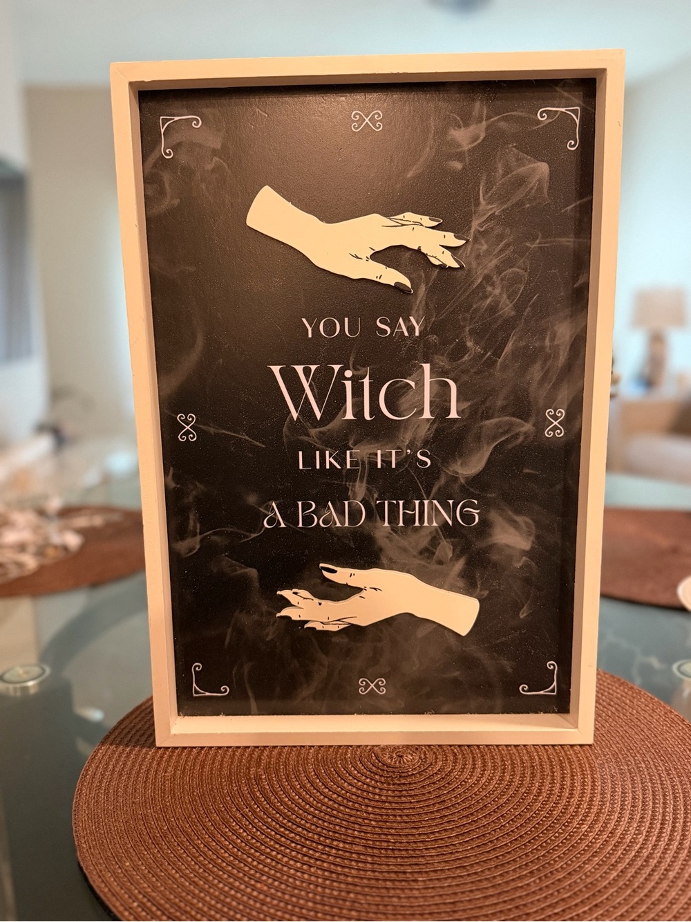 Witch Wall Art Print in Black and White - Framed Home Decor